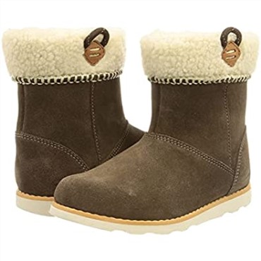 Botas De Nieve Clarks Crown Loop T Para Niña, Ante Nogal