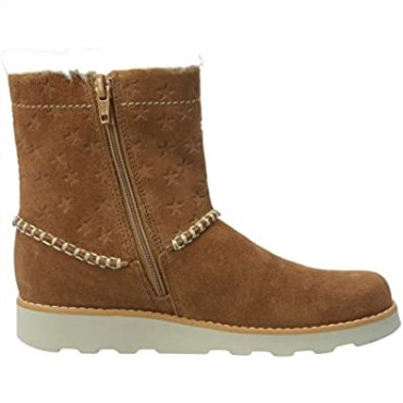 Botas Slouch Piper K Clarks Girl's Crown Ante Color Canela