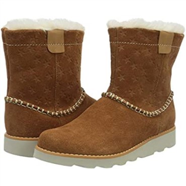 Botas Slouch Piper K Clarks Girl's Crown Ante Color Canela