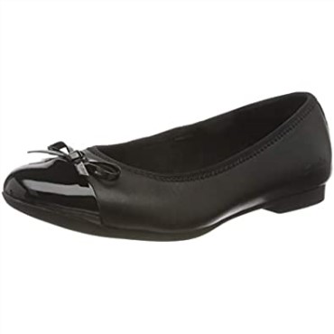 Bailarinas De Niña Clarks Scala Bloom K Negro