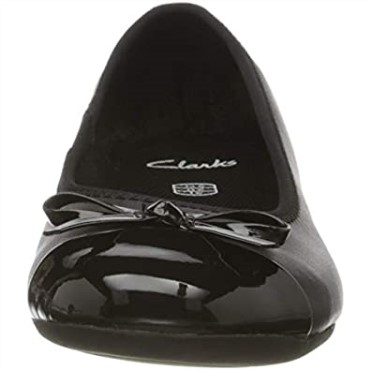 Bailarinas De Niña Clarks Scala Bloom K Negro