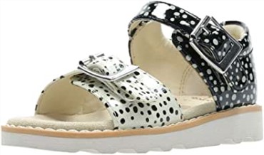 Sandalias Clarks Crown Bloom T Sling Back Negro Niña