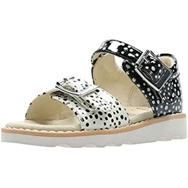 Sandalias Clarks Crown Bloom T Sling Back Negro Niña