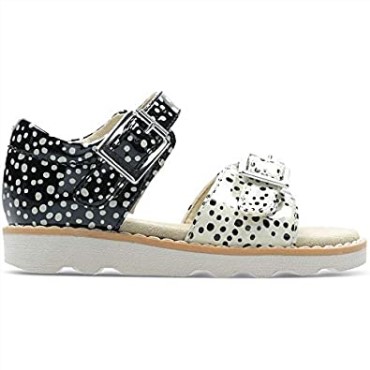Sandalias Clarks Crown Bloom T Sling Back Negro Niña