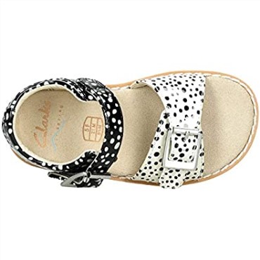 Sandalias Clarks Crown Bloom T Sling Back Negro Niña