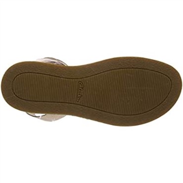Clarks Gold Rose Gold Lea Rose Gold Lea Botanic Poppy Sandalias Con Correa En El Tobillo Para Mujer