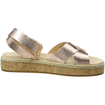 Clarks Gold Rose Gold Lea Rose Gold Lea Botanic Poppy Sandalias Con Correa En El Tobillo Para Mujer