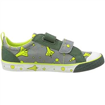 Clarks Grey Interest Foxing Lo K Zapatillas Unisex Para Niños