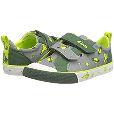 Clarks Grey Interest Foxing Lo K Zapatillas Unisex Para Niños