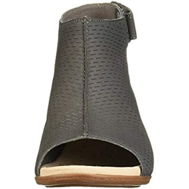 Sandalia Con Tacón Valarie James De Mujer Clarks Nubuck Gris