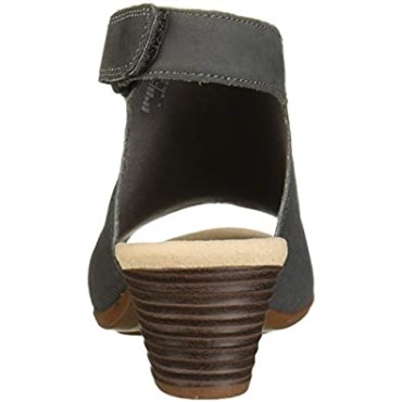 Sandalia Con Tacón Valarie James De Mujer Clarks Nubuck Gris