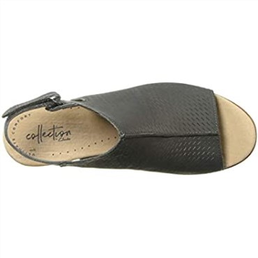 Sandalia Con Tacón Valarie James De Mujer Clarks Nubuck Gris