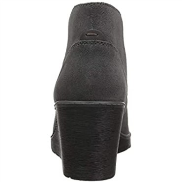 Botas De Combate De Mujer Clarks Grey Suede Hazen Charm