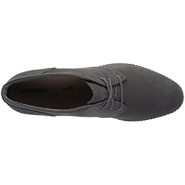 Botas De Combate De Mujer Clarks Grey Suede Hazen Charm