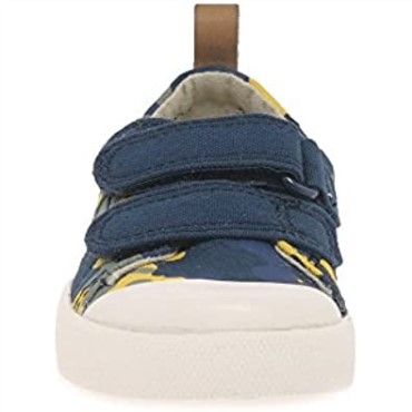 Primeros Zapatos De Lona Para Niños Clarks Halcy High Navy Camo