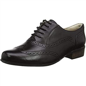 Clarks Hamble Oak Mujer Brogues Cuero Negro