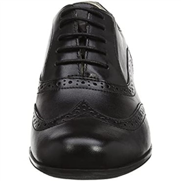 Clarks Hamble Oak Mujer Brogues Cuero Negro