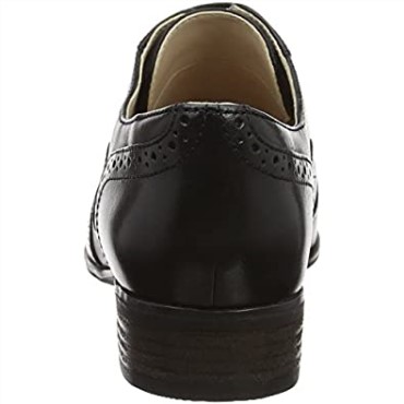 Clarks Hamble Oak Mujer Brogues Cuero Negro