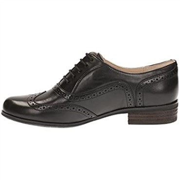 Clarks Hamble Oak Mujer Brogues Cuero Negro