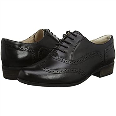 Clarks Hamble Oak Mujer Brogues Cuero Negro