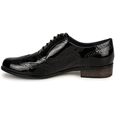 Zapatos Derby Con Cordones Mujer Clarks Hamble Oak Negro