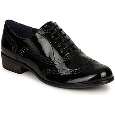 Zapatos Derby Con Cordones Mujer Clarks Hamble Oak Negro