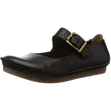 Sandalias De Mujer Con Tira Al Tobillo Clarks Janey June Negro