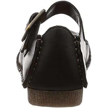 Sandalias De Mujer Con Tira Al Tobillo Clarks Janey June Negro