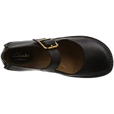 Sandalias De Mujer Con Tira Al Tobillo Clarks Janey June Negro