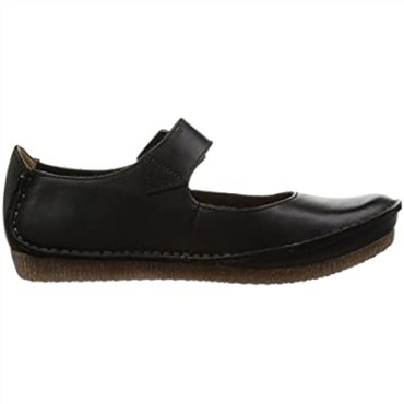 Sandalias De Mujer Con Tira Al Tobillo Clarks Janey June Negro