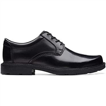 Zapatos De Cuero Clarks Kerton Encaje Negro