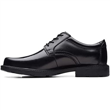 Zapatos De Cuero Clarks Kerton Encaje Negro