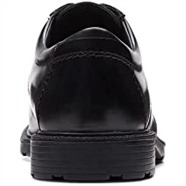 Zapatos De Cuero Clarks Kerton Encaje Negro