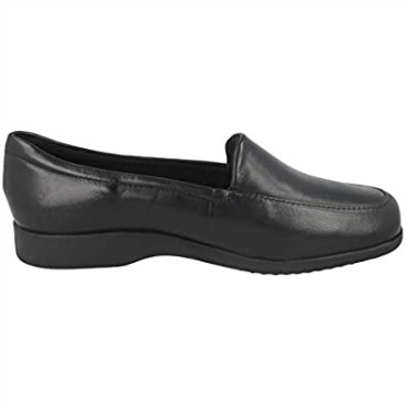 Zapatos Clarks Mujer Mocasines Planos Georgia Cuero Negro