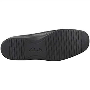 Zapatos Clarks Mujer Mocasines Planos Georgia Cuero Negro