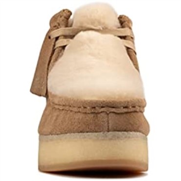 Clarks Light Taned Suede Nueva Mujer Cuña Wallabee Made Vietnam