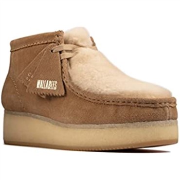 Clarks Light Taned Suede Nueva Mujer Cuña Wallabee Made Vietnam