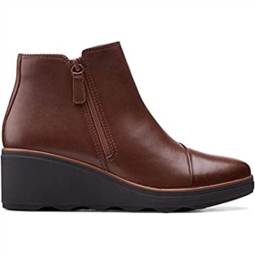 Botas Clarks Mahoga Ny Cuero Mujer Mazy Eastham Charol Negro