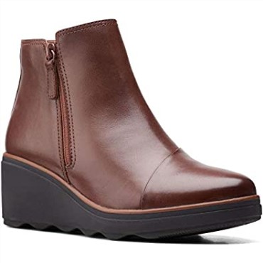 Botas Clarks Mahoga Ny Cuero Mujer Mazy Eastham Charol Negro