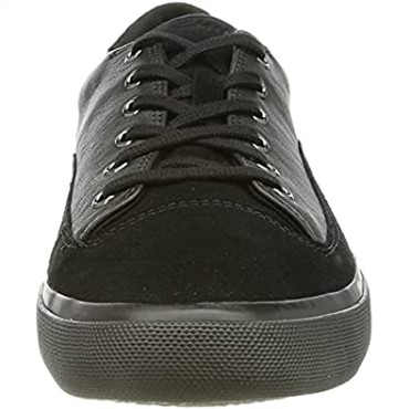 Zapatillas Clarks Aceley Lo Para Hombre Cuero Negro
