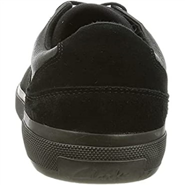 Zapatillas Clarks Aceley Lo Para Hombre Cuero Negro