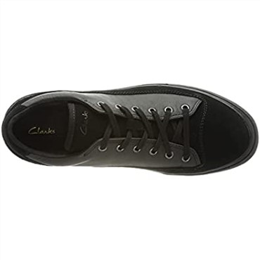 Zapatillas Clarks Aceley Lo Para Hombre Cuero Negro