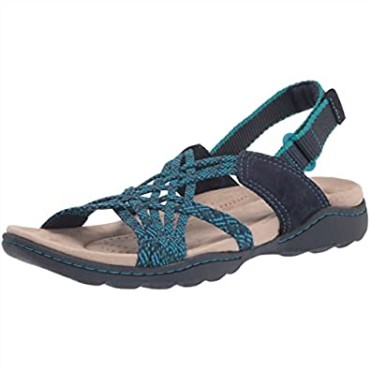 Clarks Amanda Ease Fisherman Sandal Navy Combi Para Hombre