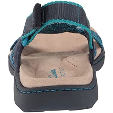 Clarks Amanda Ease Fisherman Sandal Navy Combi Para Hombre