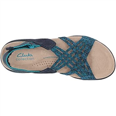 Clarks Amanda Ease Fisherman Sandal Navy Combi Para Hombre