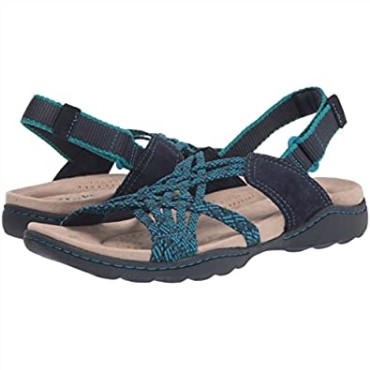 Clarks Amanda Ease Fisherman Sandal Navy Combi Para Hombre