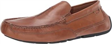 Clarks Ashmont Race Driving Style Loafer Para Hombre, Piel Marrón Claro