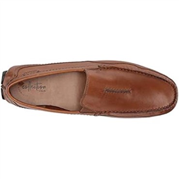 Clarks Ashmont Race Driving Style Loafer Para Hombre, Piel Marrón Claro