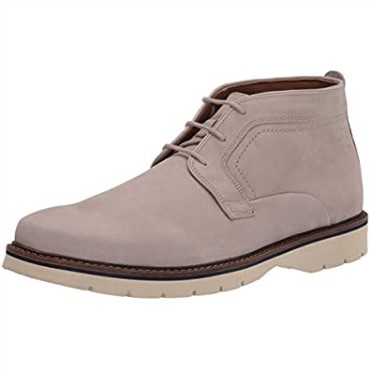 Clarks Bayhill Botines De Caña Media Para Hombre Stone Nubuck