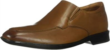 Clarks Bensley Step Loafer Para Hombre De Cuero Marrón Oscuro